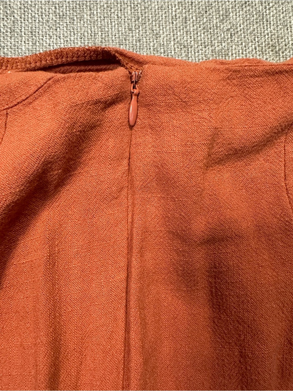 Altar'd State Rust Button-Accent Mini Skirt - Picture 6 of 6